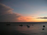 Sonnenuntergang auf Curacao